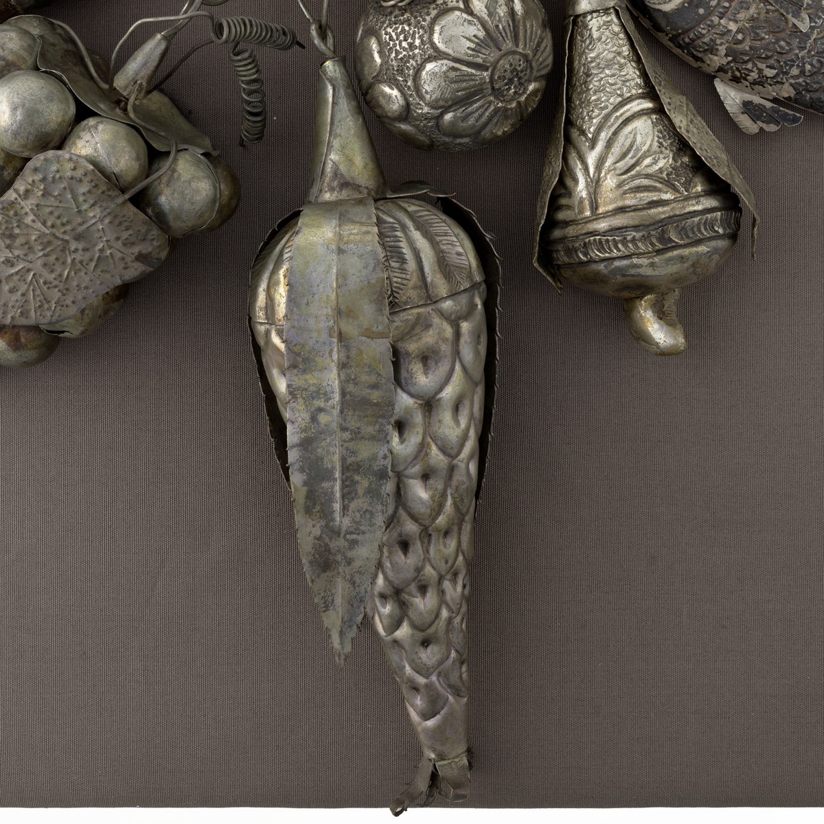 Antique silver charms and talismans